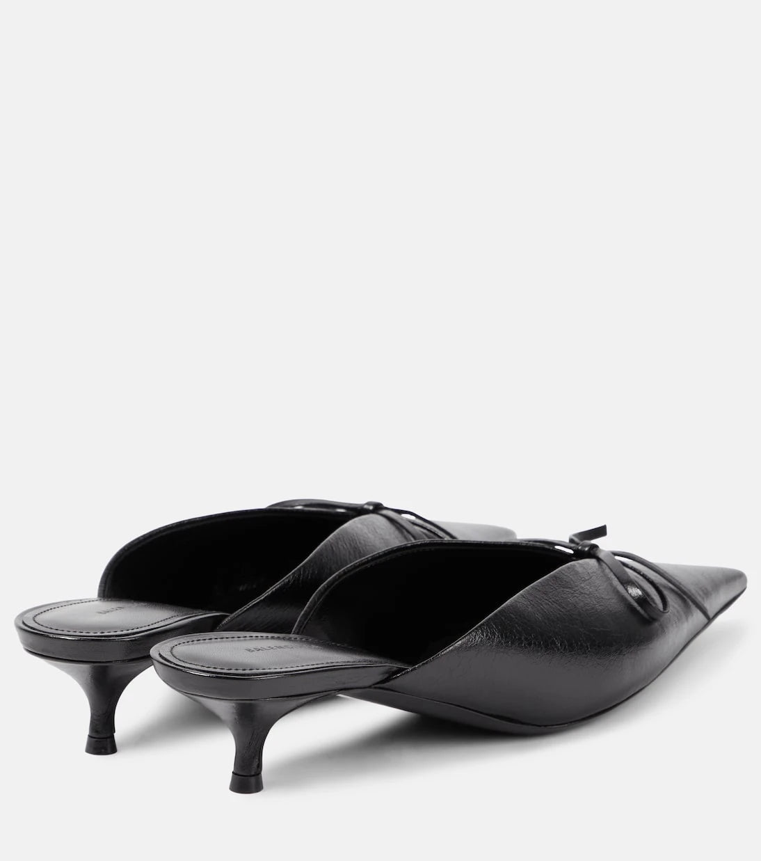 Balenciaga - حذاء البغال Knife Bow من الجلد