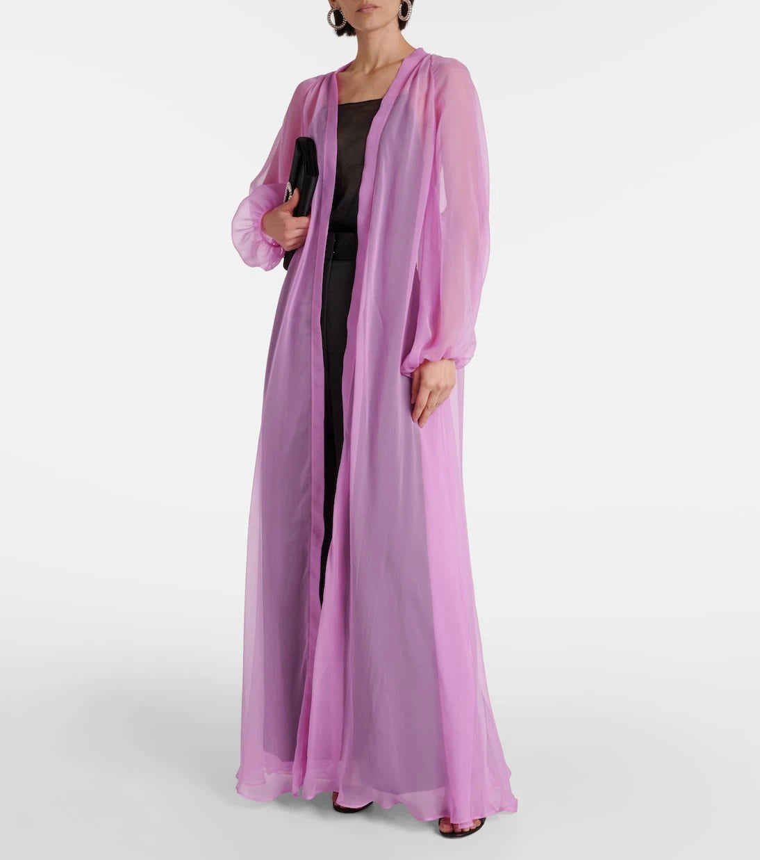 Max Mara - Medicea silk chiffon robe