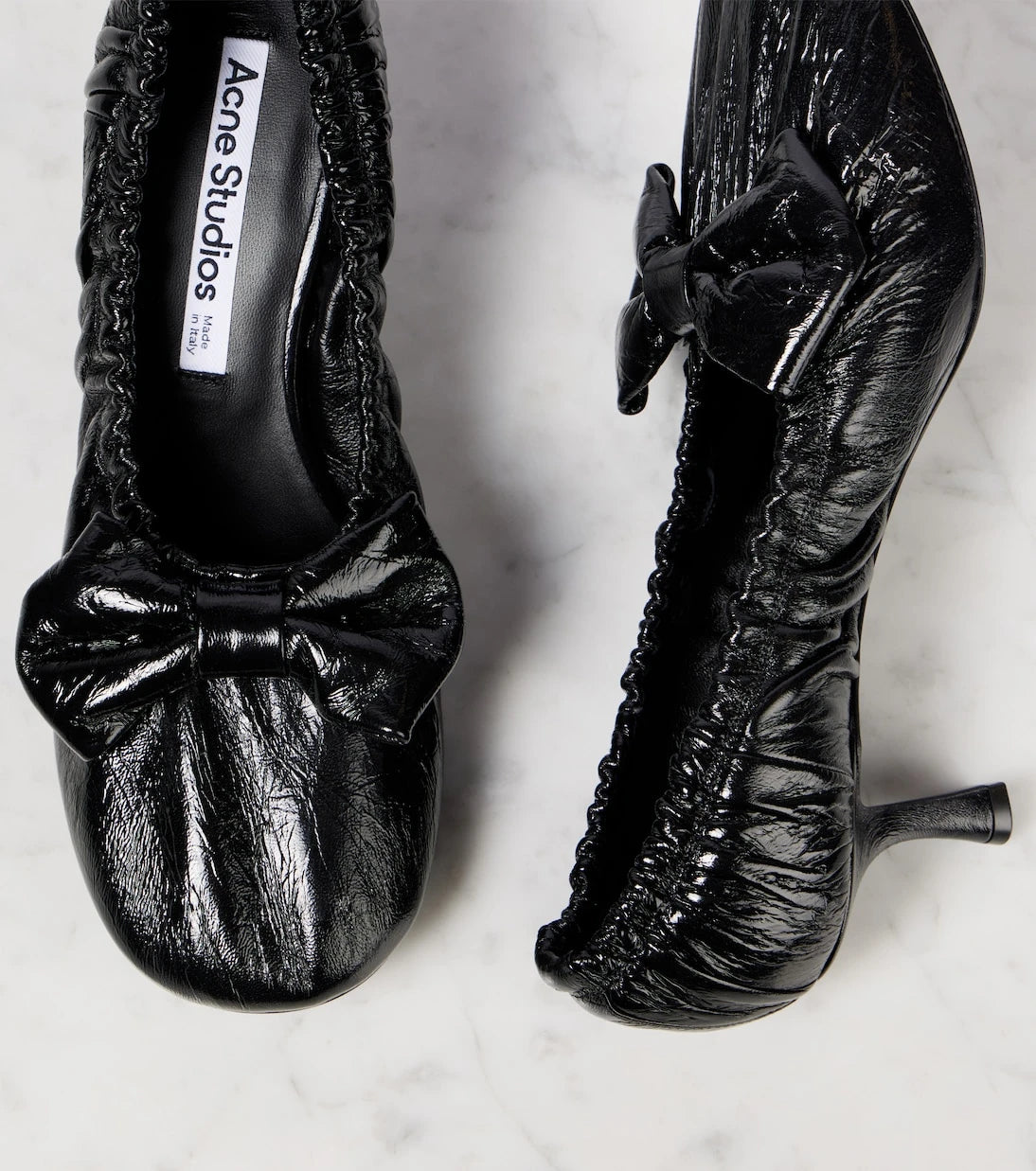 Acne Studios - Bow-detail leather pumps