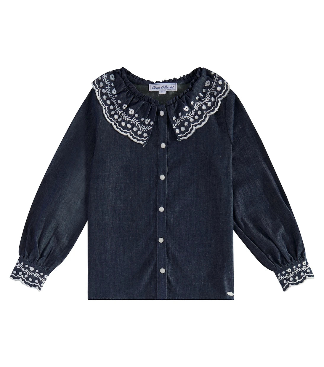 Tartine et Chocolat - Embroidered denim shirt