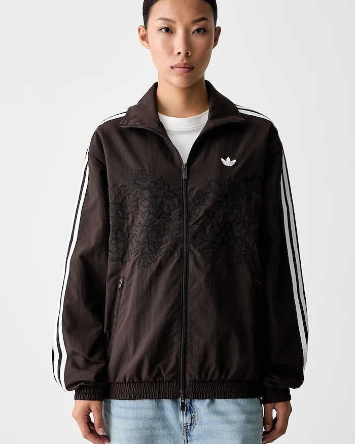 adidas Originals Kadın Fermuarlı Sweatshirt Floral Firebird