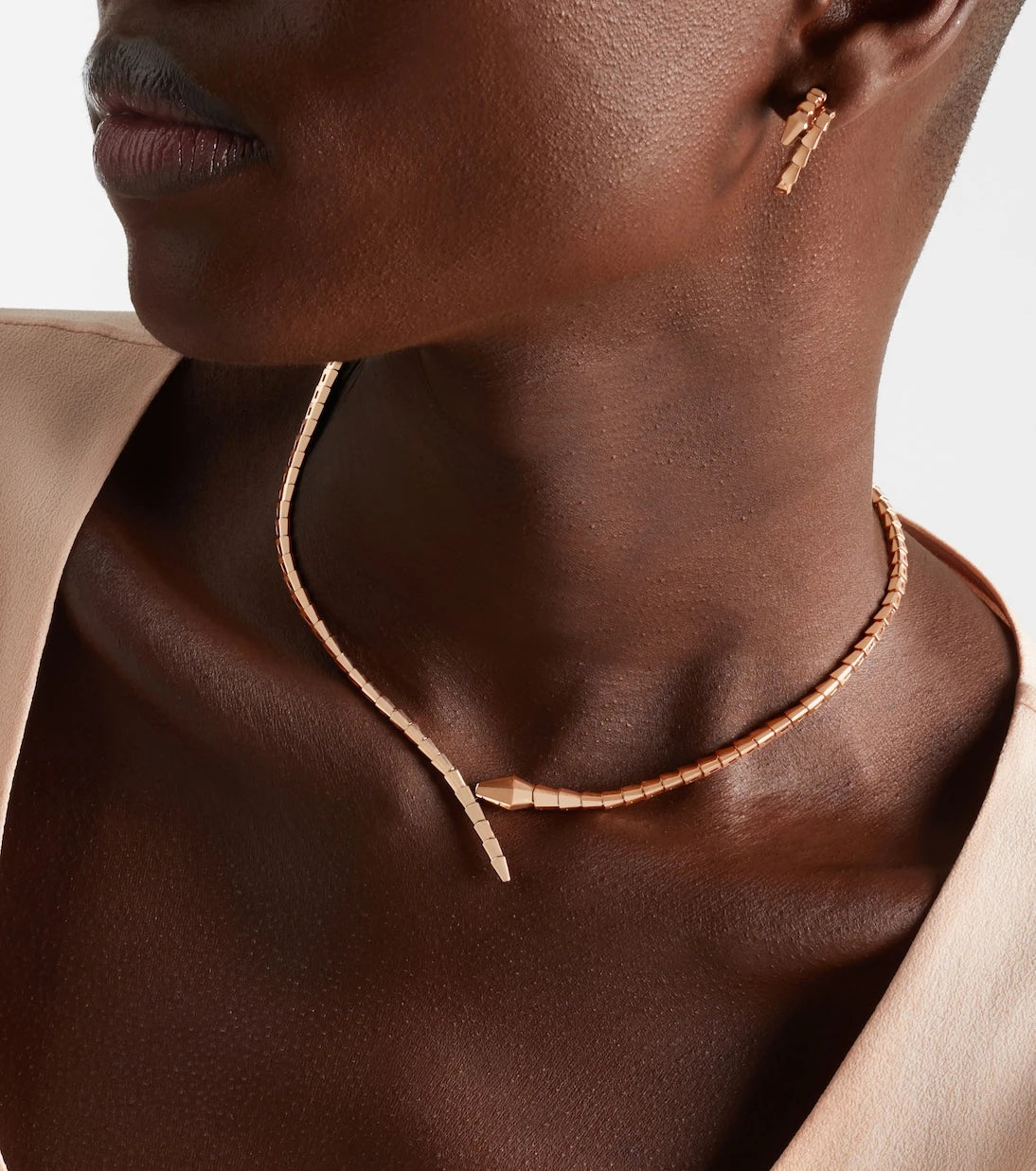 Bvlgari - Serpenti Viper 18kt rose gold necklace