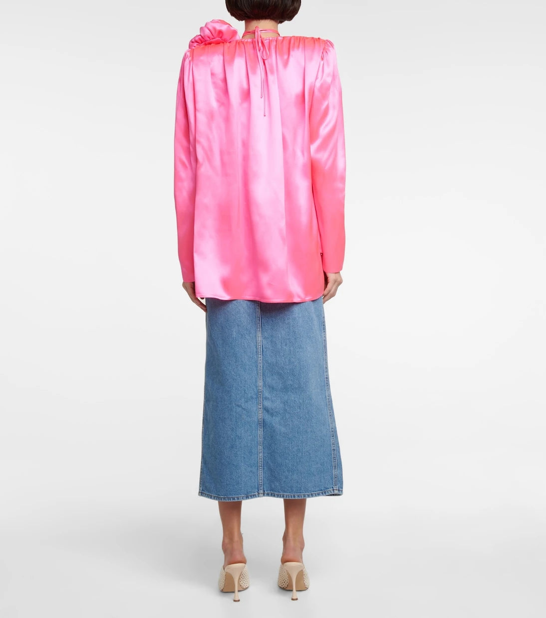 Magda Butrym - Embellished silk blouse