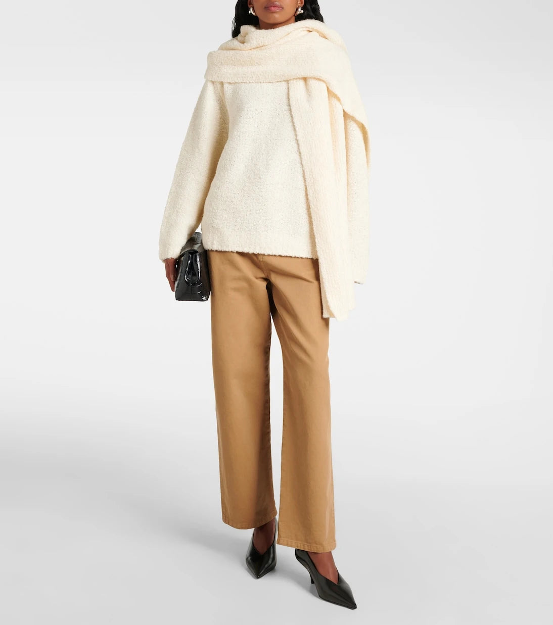 Staud - Siren scarf-detail sweater