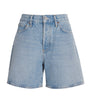 Blue Denim Dame Wide-Leg Shorts