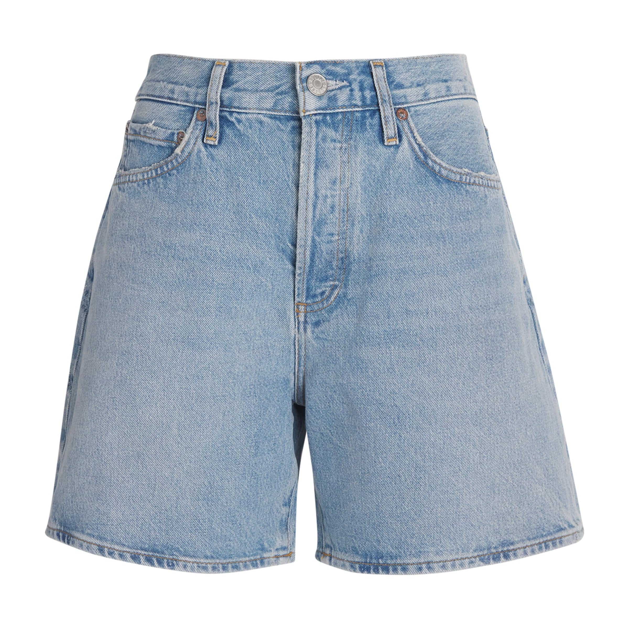 Blue Denim Dame Wide-Leg Shorts