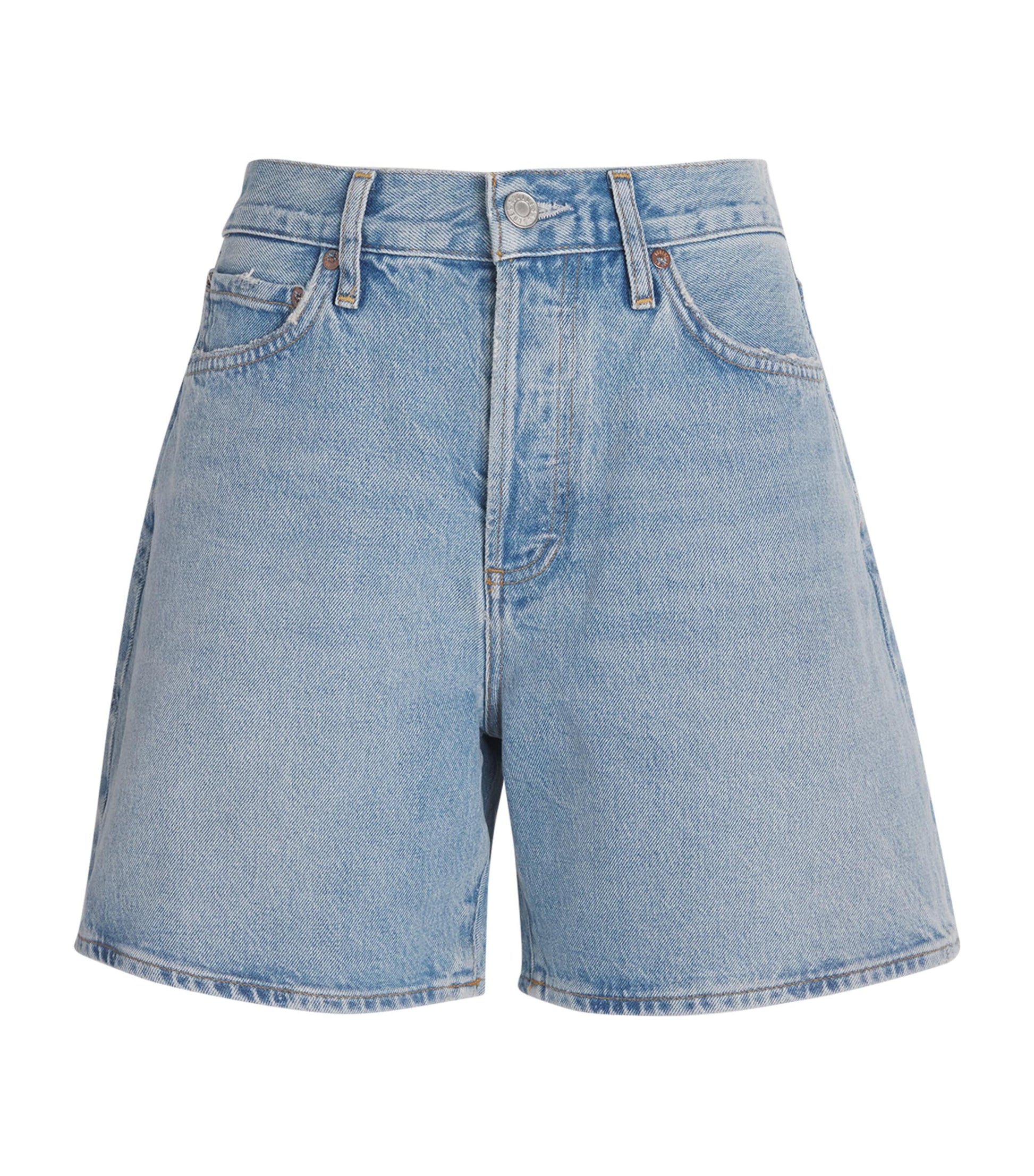 Blue Denim Dame Wide-Leg Shorts