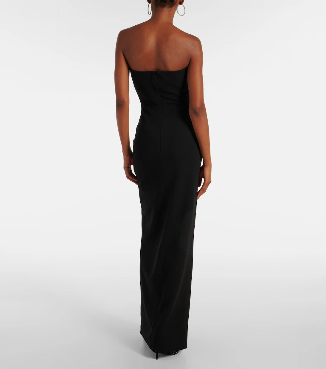 Solace London - Bysha strapless crêpe maxi dress