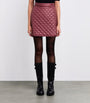 Moncler Red Quilted Wrap Mini Skirt