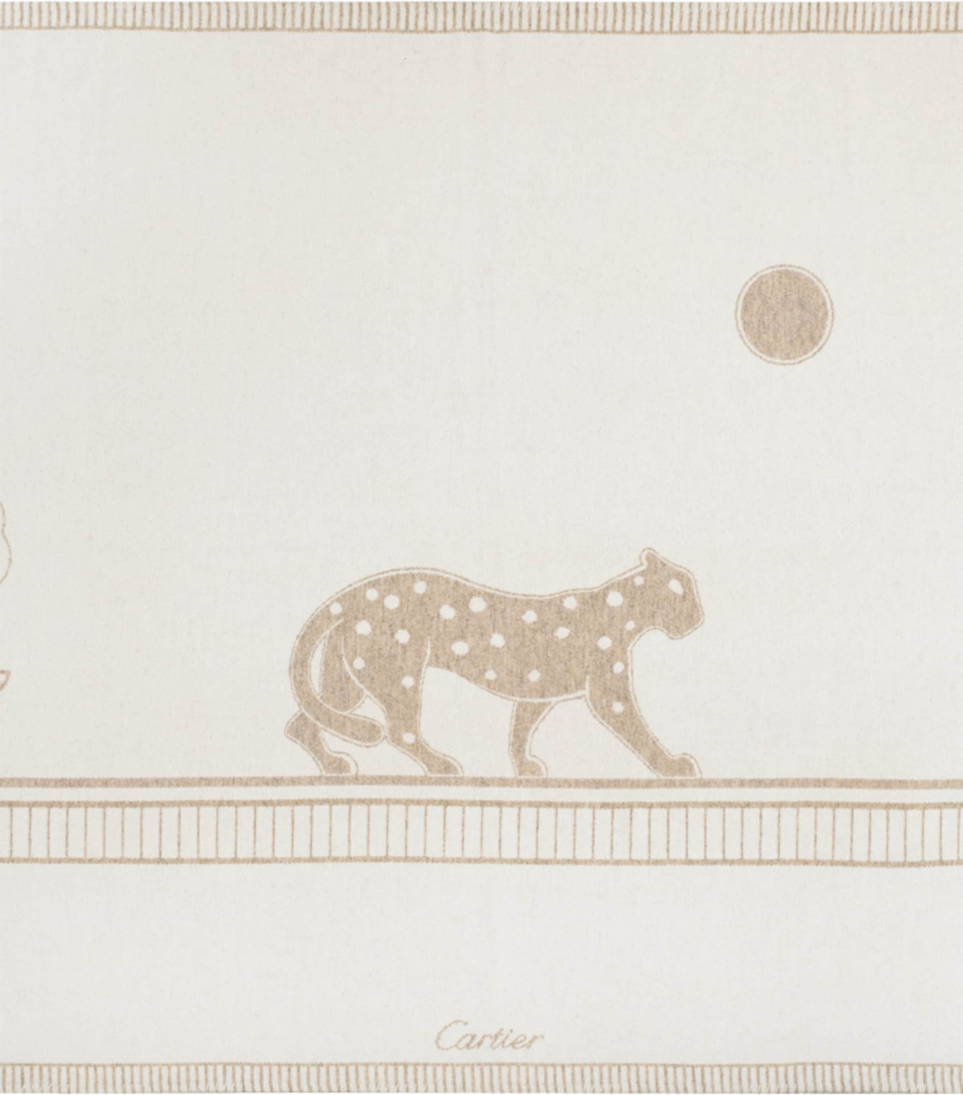 Cartier Merino Wool-Cashmere Panthère de Cartier Blanket