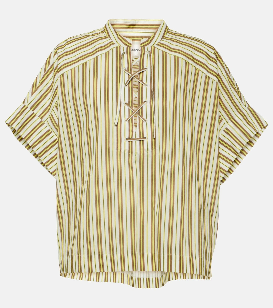 Yves Salomon - Striped cotton top
