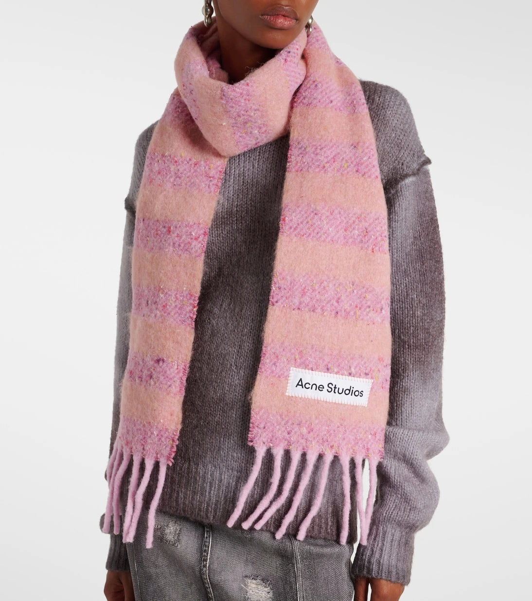 Acne Studios - Striped wool-blend scarf