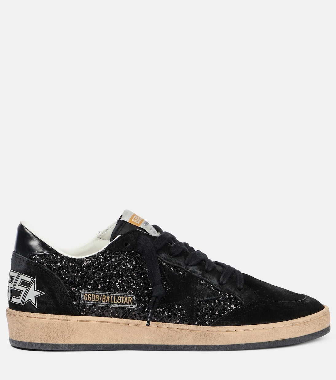 Golden Goose - حذاء سنيكرز Ball Star مزين بالجلد المدبوغ