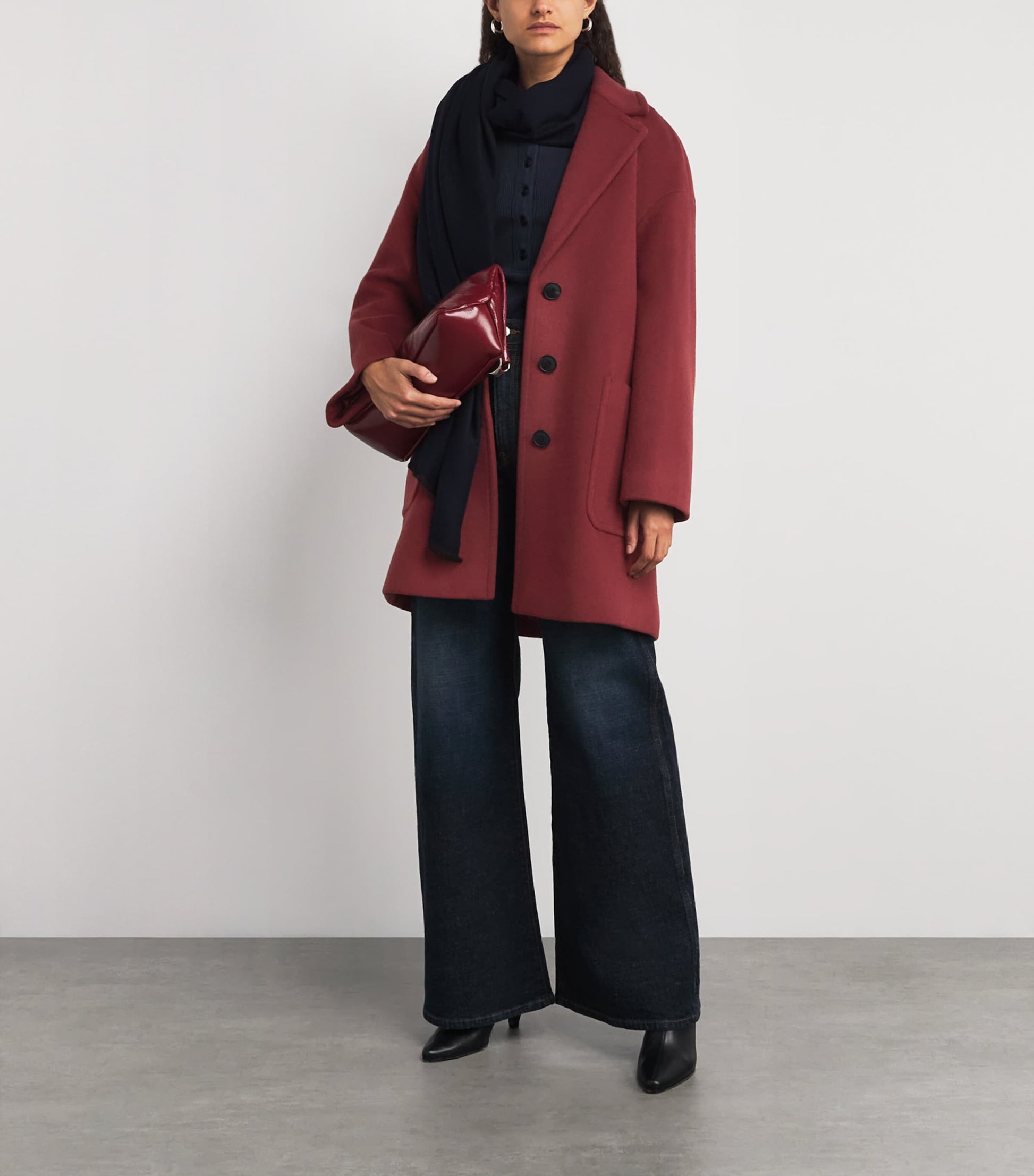 MAX&Co. Red Wool Coat