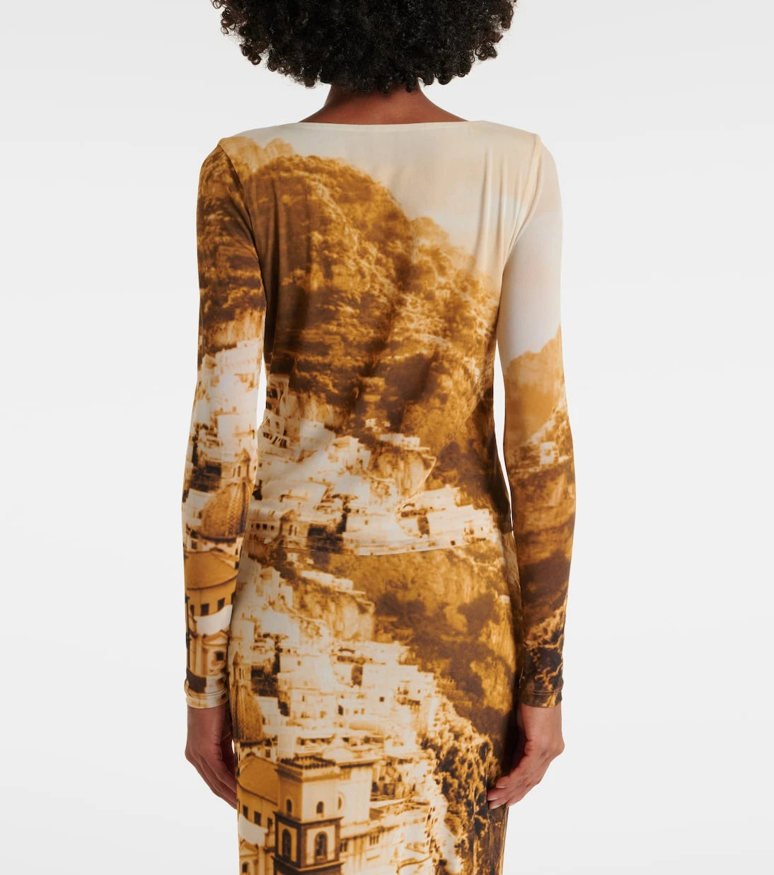 Staud - Avani printed mesh top