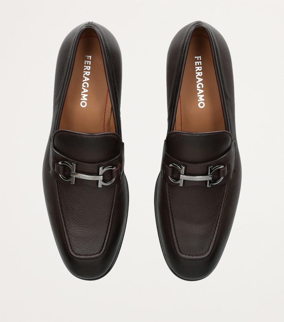 Salvatore Ferragamo Leather Foster Gancho Loafers