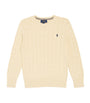 Ralph Lauren Kids Ivory Cotton Cable-Knit Sweater (6-14 Years)
