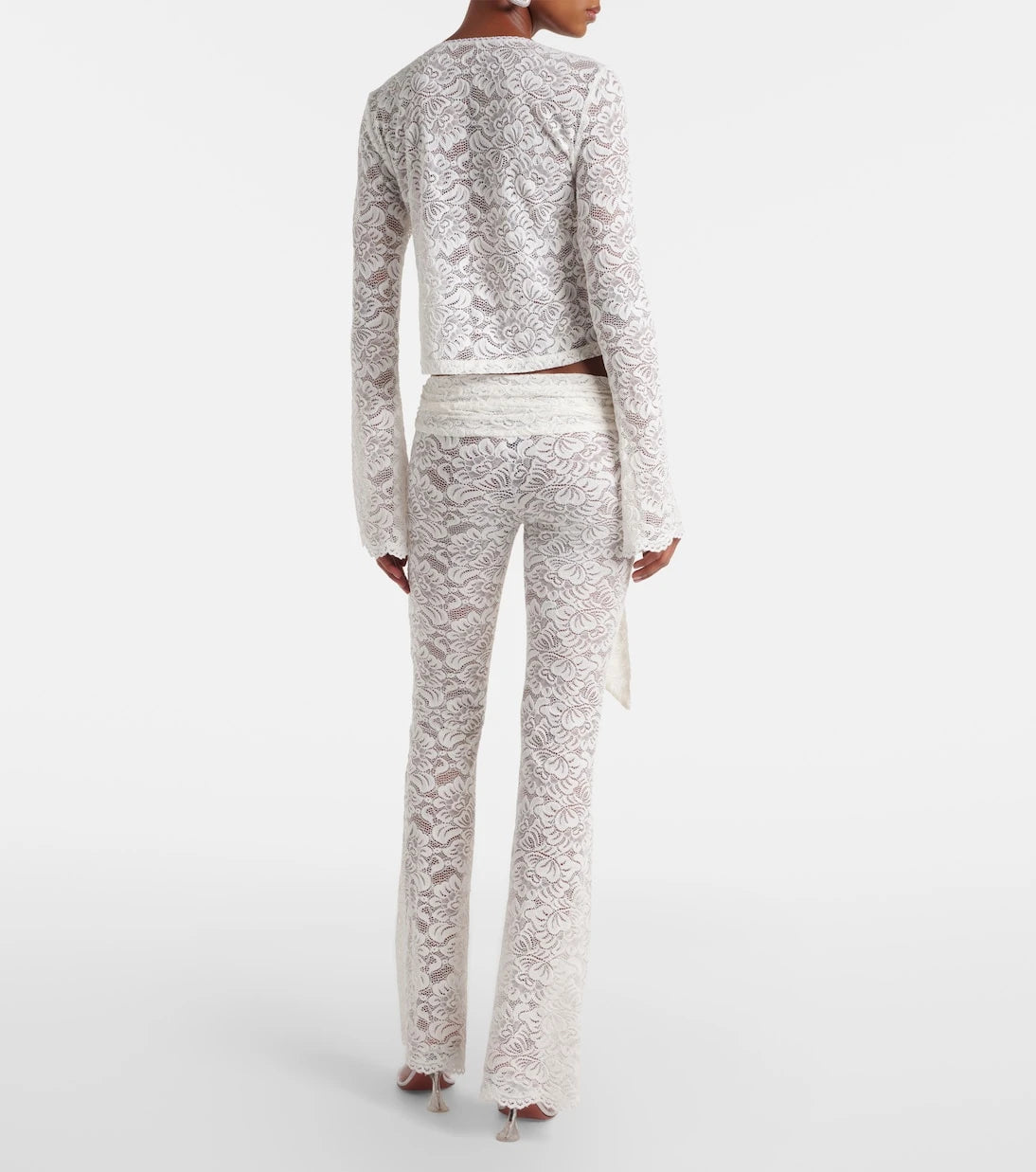 Bananhot - Vecna sheer lace flared pants
