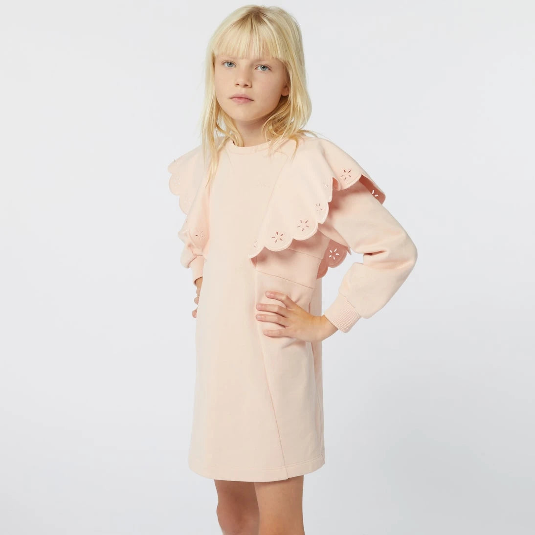 Chloé Kids - Embroidered cotton dress