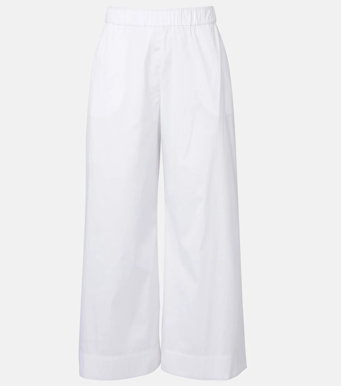 Max Mara - Pece cropped cotton-blend wide-leg pants