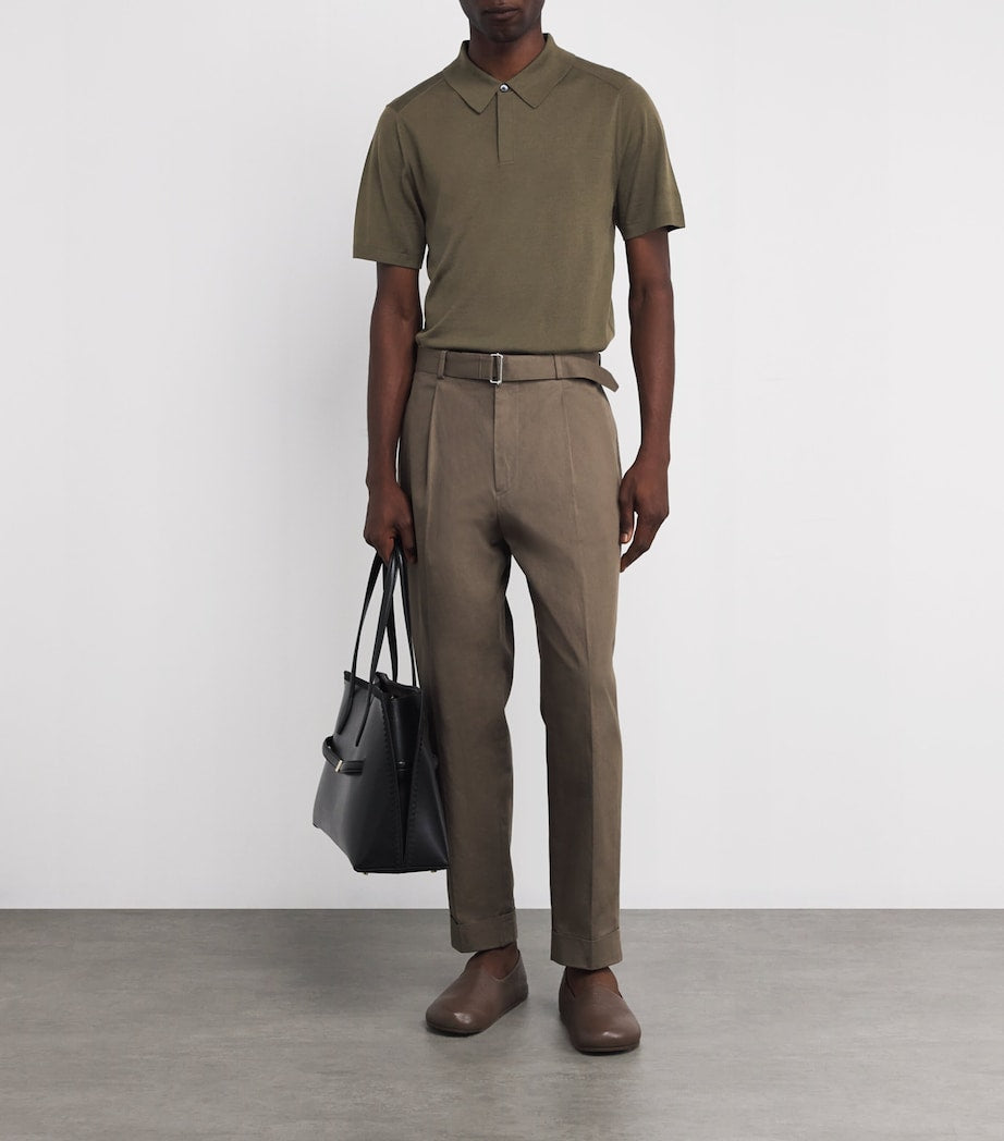 Paul Smith Merino Signature Stripe Polo Shirt