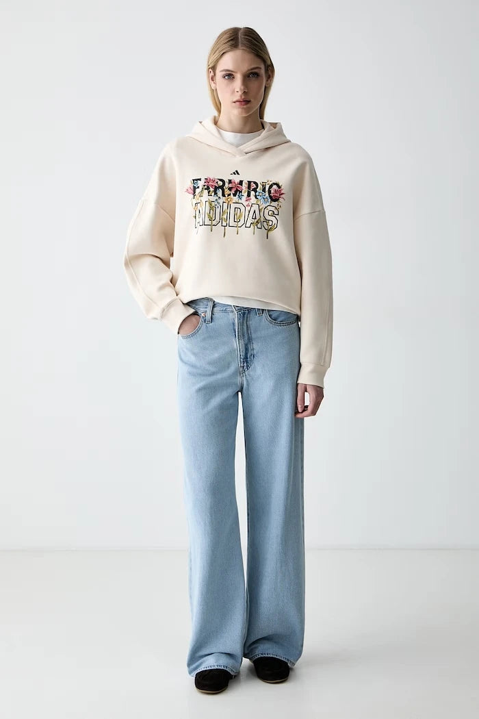 adidas x Farm Rio pamuklu kadın sweatshirt