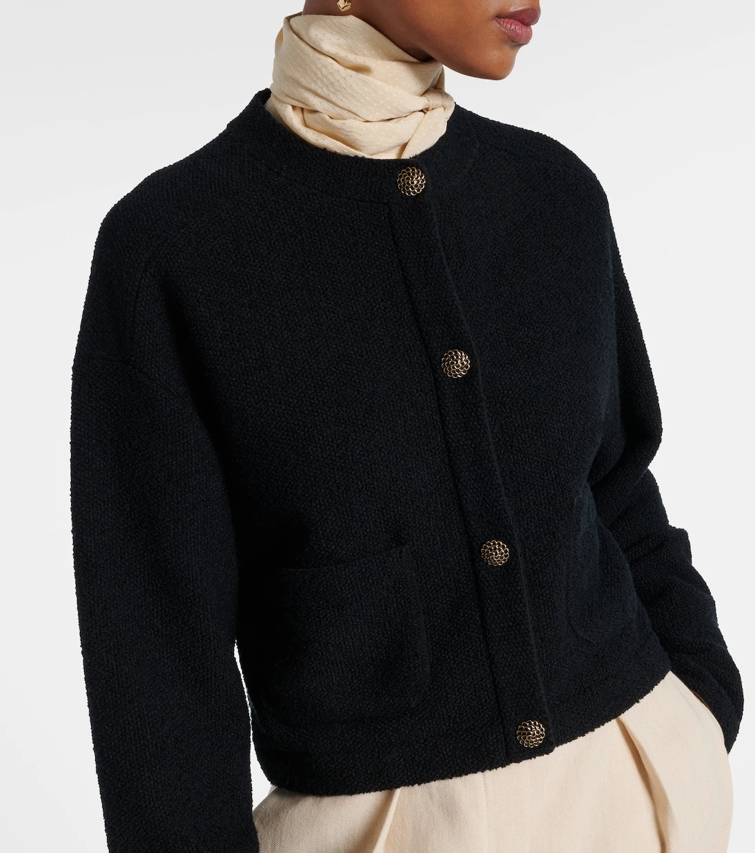 Loro Piana - Cropped cotton and silk cardigan