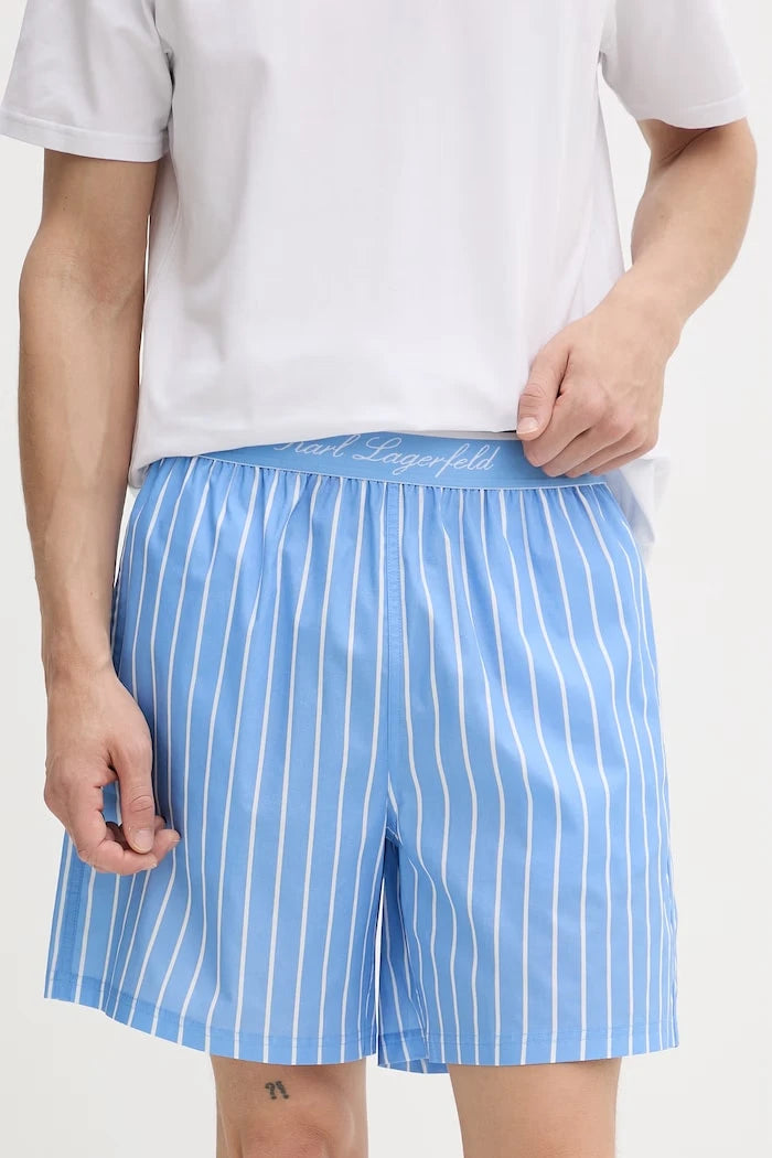 Karl Lagerfeld erkek pamuklu iki parçalı pijama