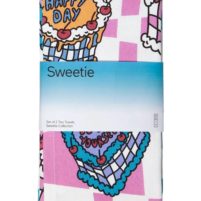 DOIY Sweetie Tea Mutfak Havlu Seti (2 adet)