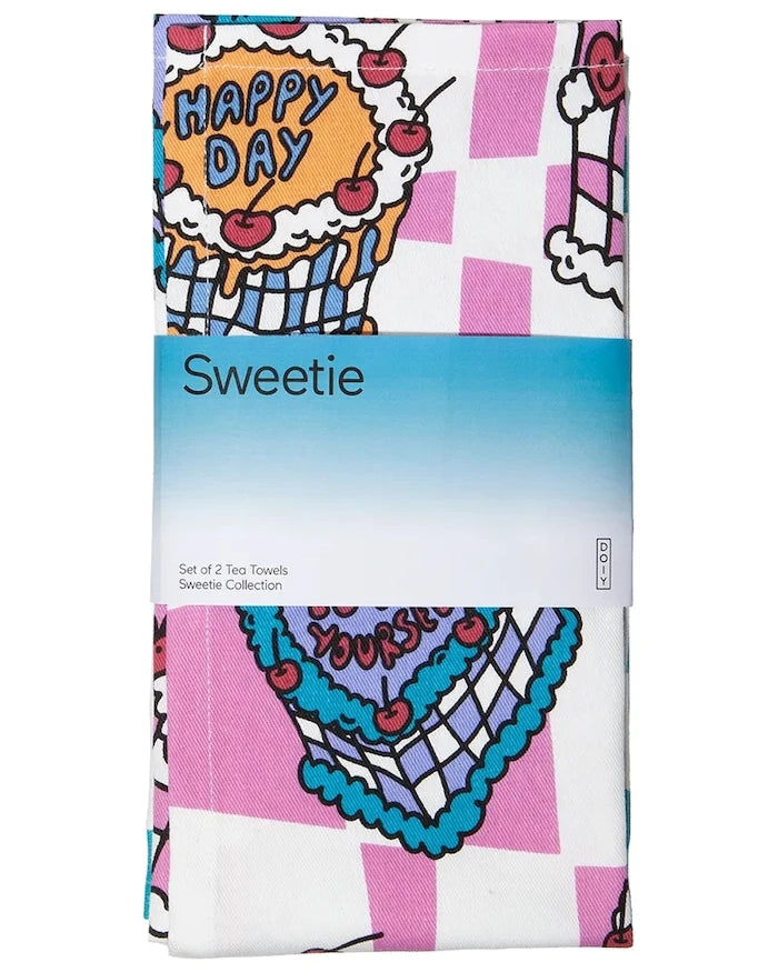 DOIY Sweetie Tea Mutfak Havlu Seti (2 adet)