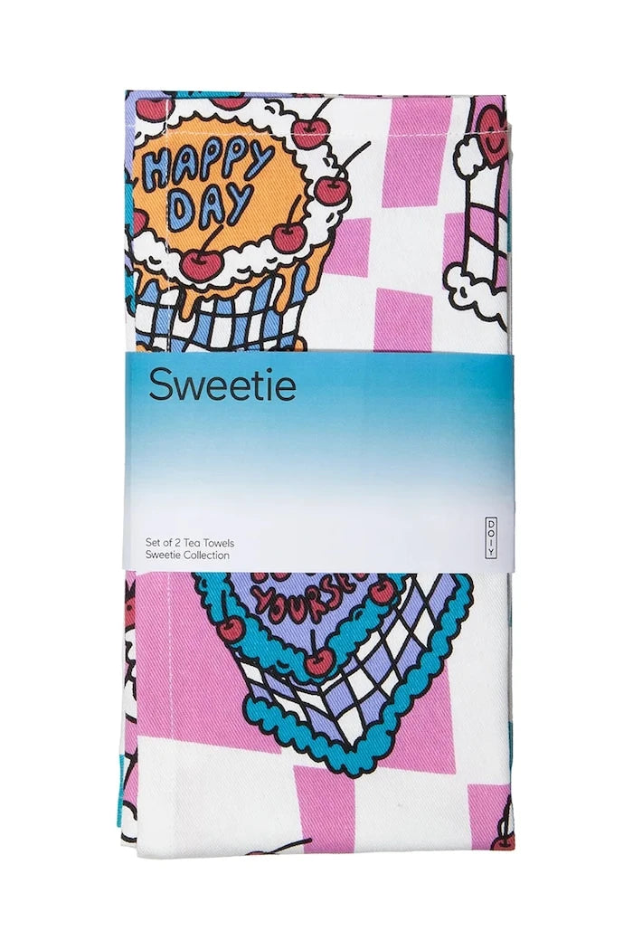DOIY Sweetie Tea Mutfak Havlu Seti (2 adet)