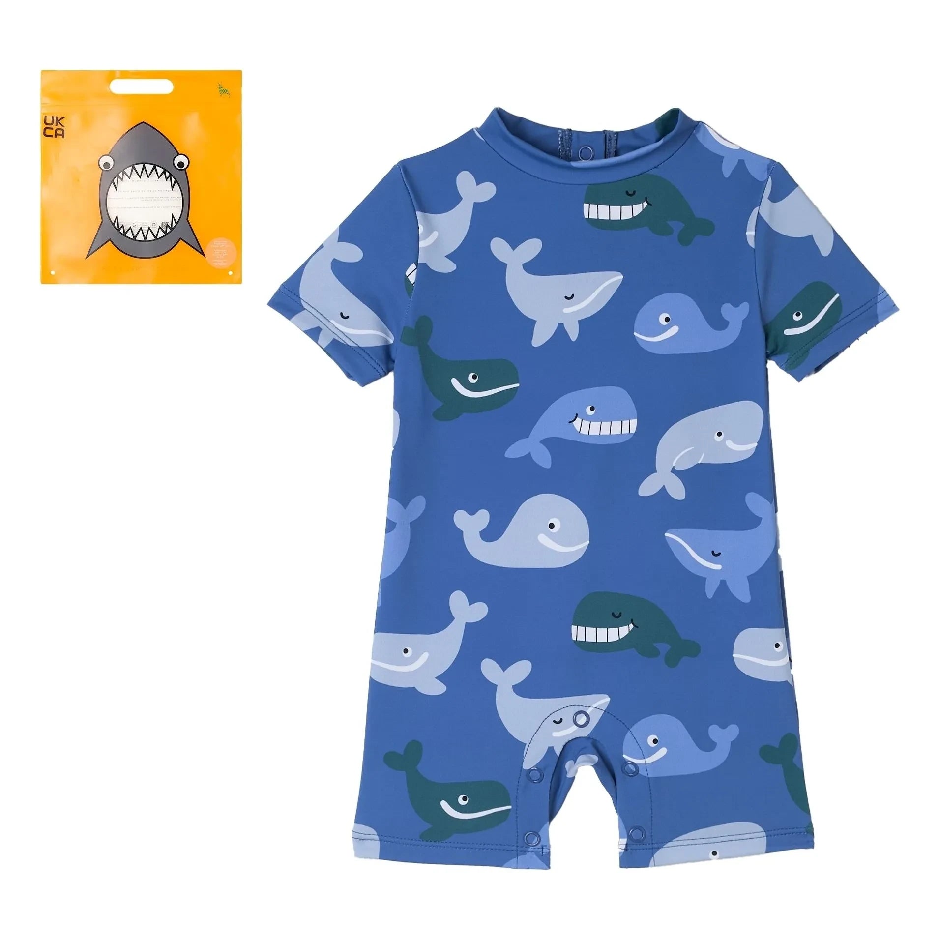 Stella McCartney Kids - Whale Swimsuit | Blue
