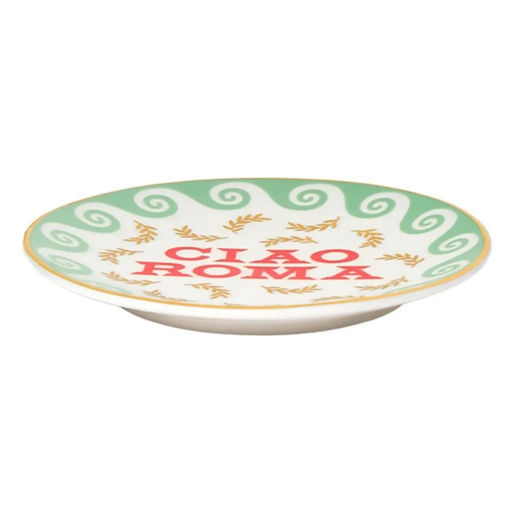 Bitossi - Ciao Roma plate | Green