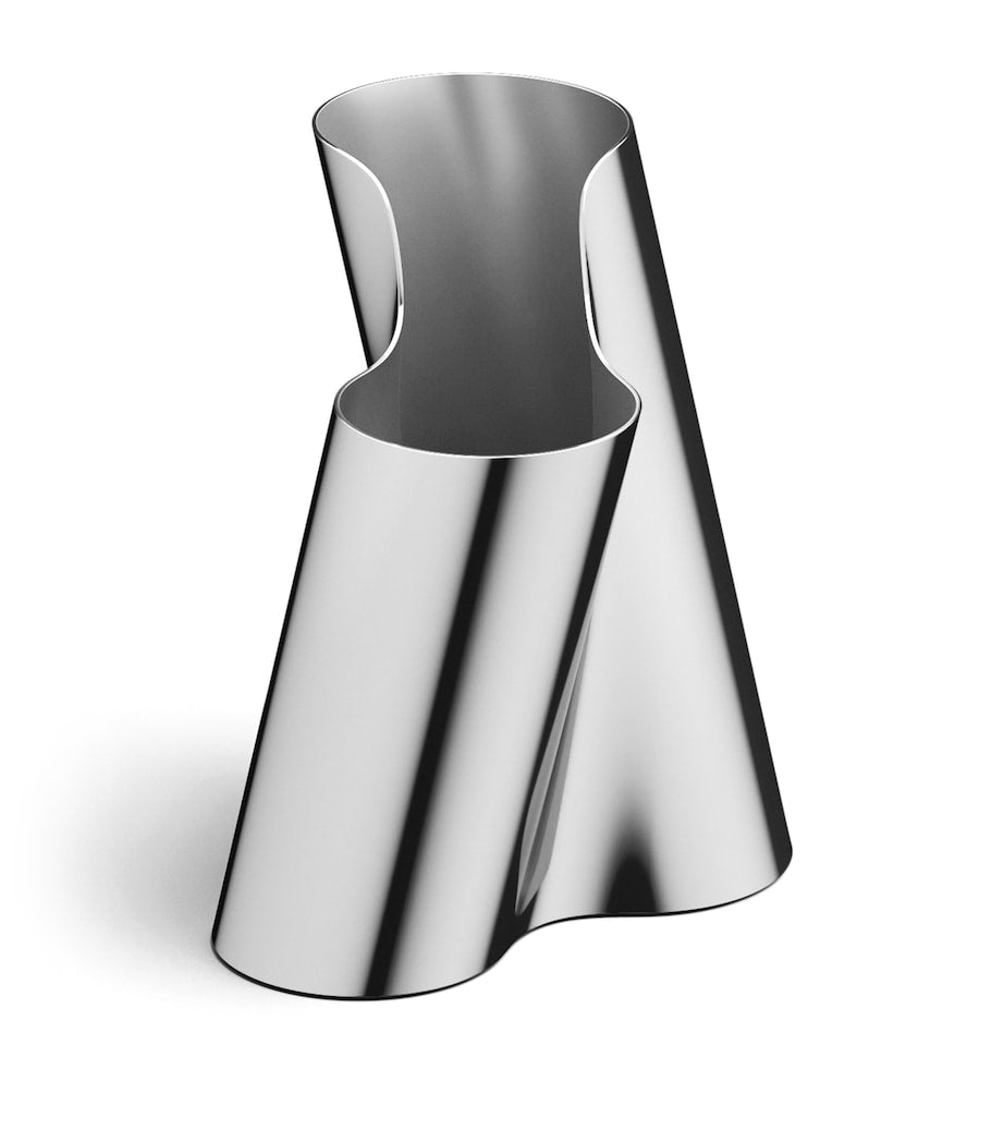 Medium Stainless Steel Lituus Vase (20.5cm)
