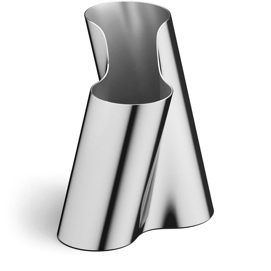 Medium Stainless Steel Lituus Vase (20.5cm)