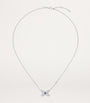 White Gold, Diamond and Sapphire Jeux de Liens Necklace