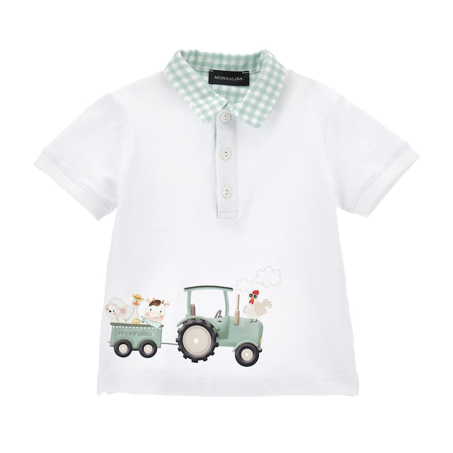 Cotton Printed Polo Shirt (3-36 Months)