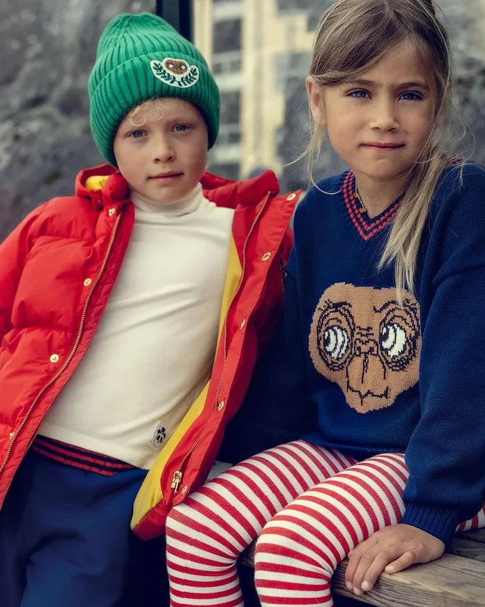 Детски памучен пуловер Mini Rodini E.T.