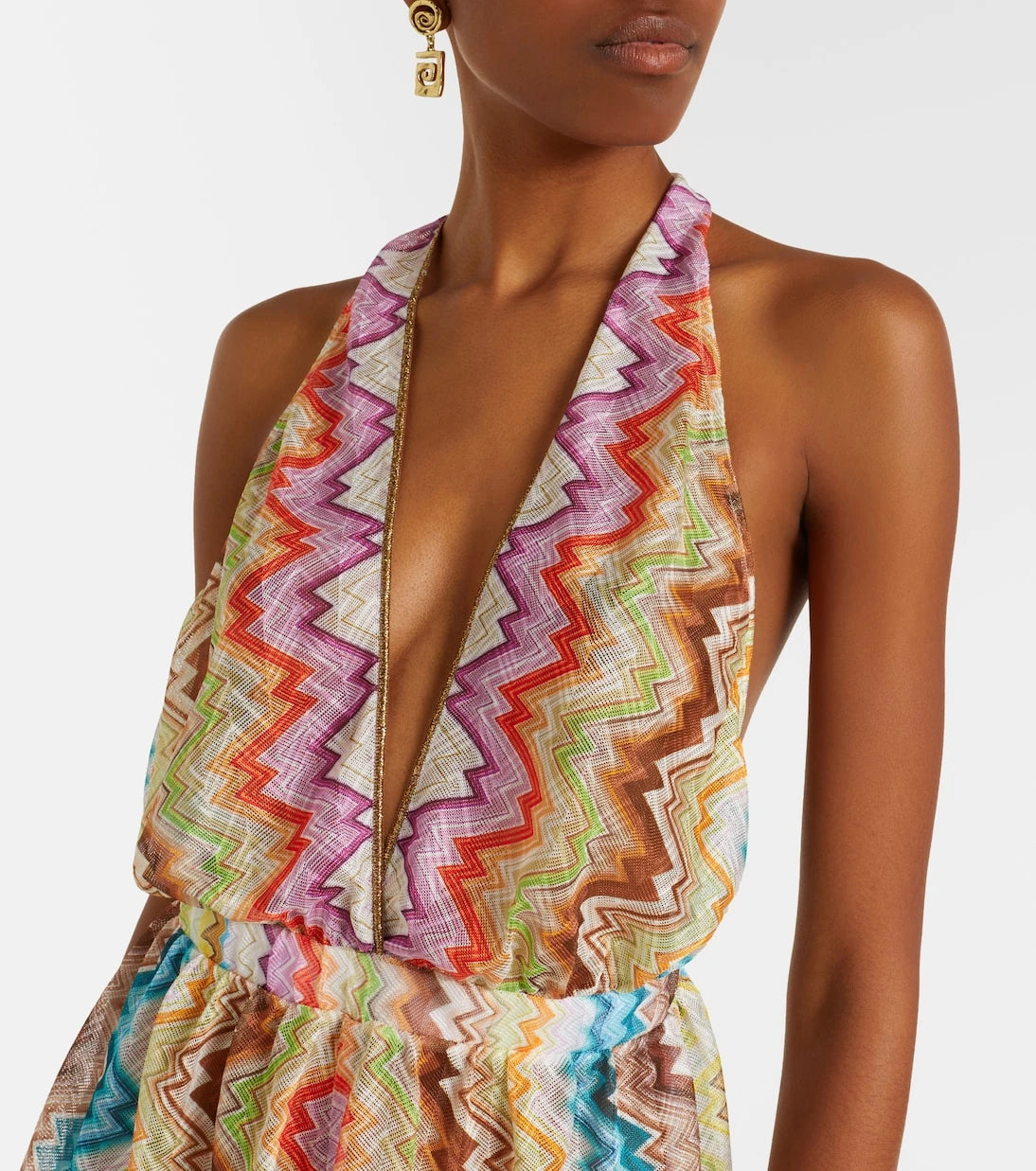 Missoni - Zigzag halterneck romper