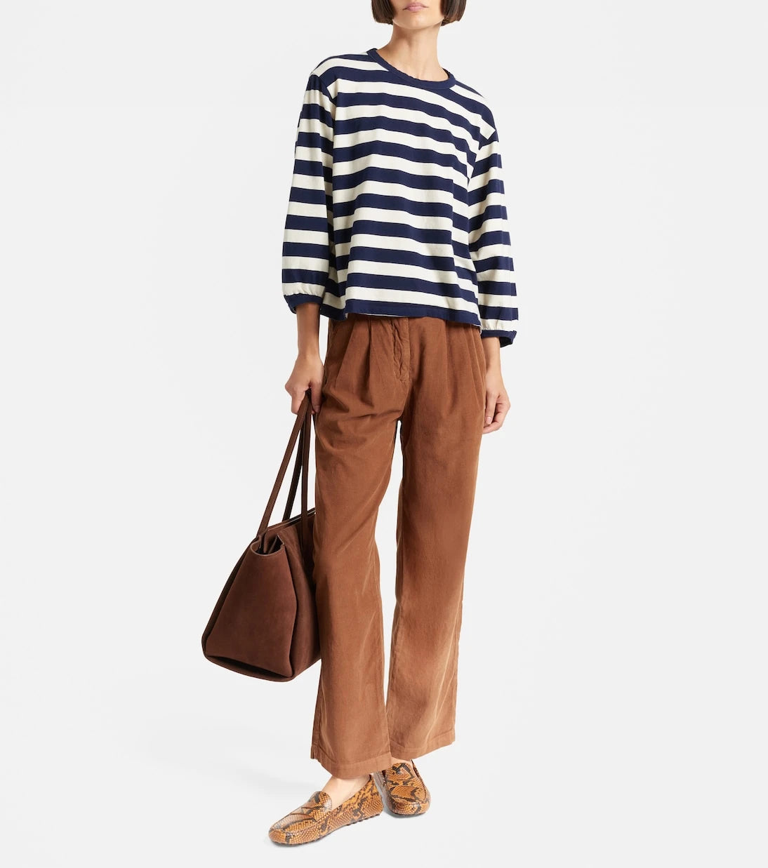 Velvet - Gail high-rise cotton straight pants