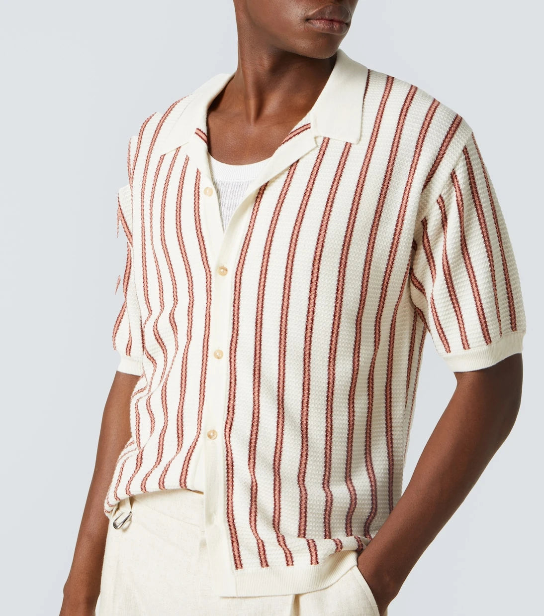 King & Tuckfield - Striped wool shirt