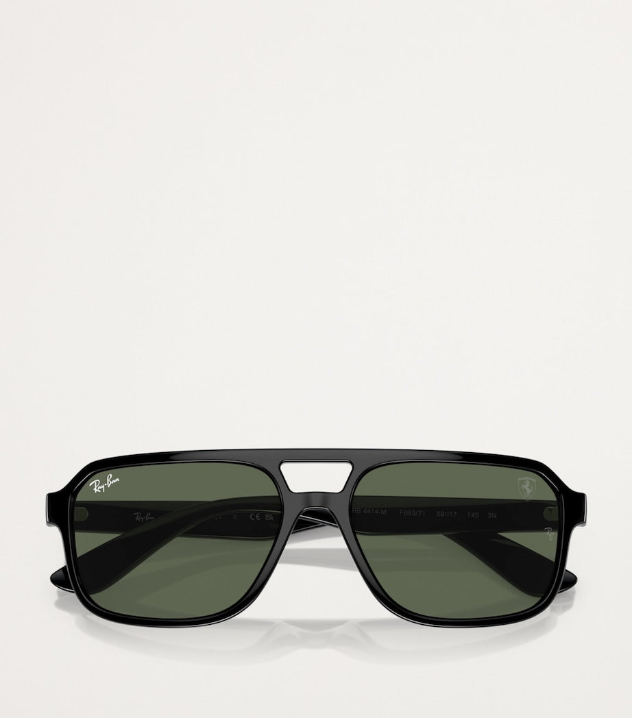 Ray-Ban Black Nylon RB4414M Scuderia Ferrari Collection Sunglasses