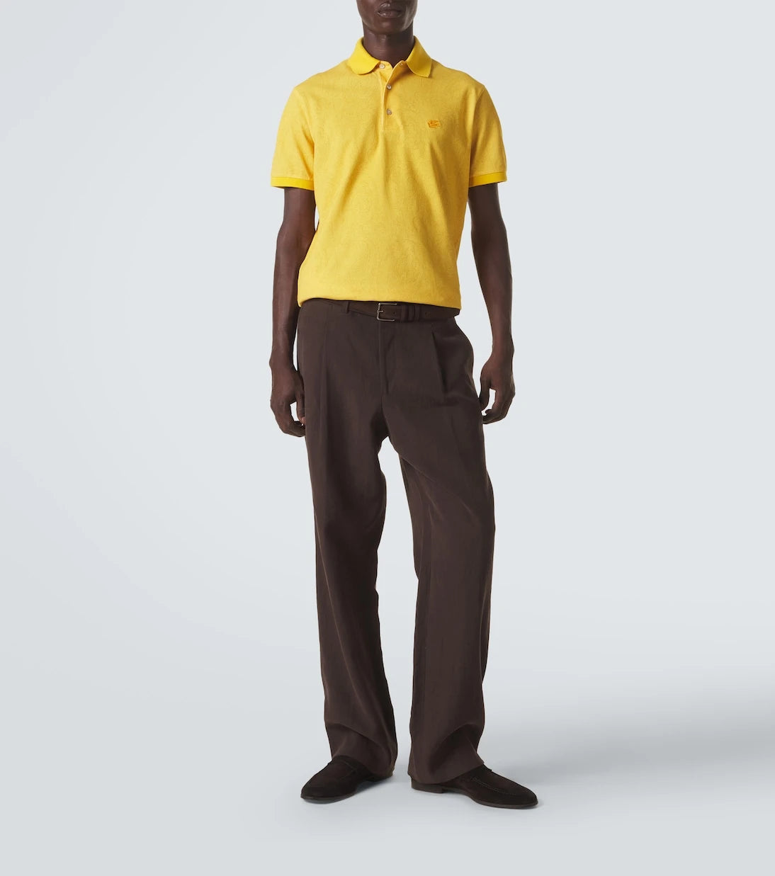 Etro - Paisley cotton piqué polo shirt