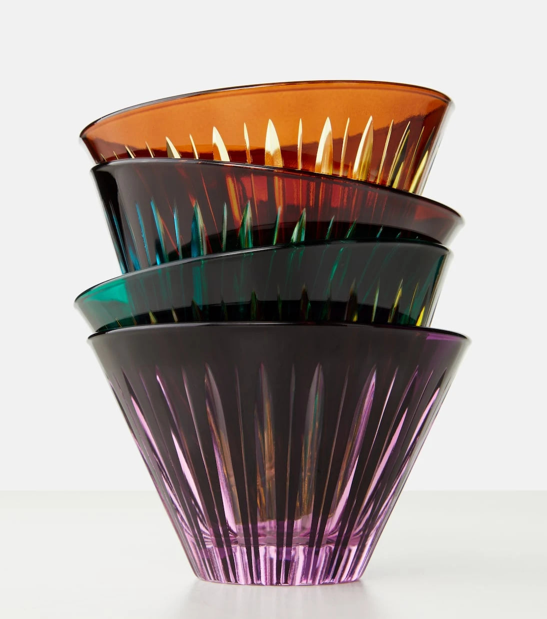 L'Objet - Prism set of 4 glass bowls