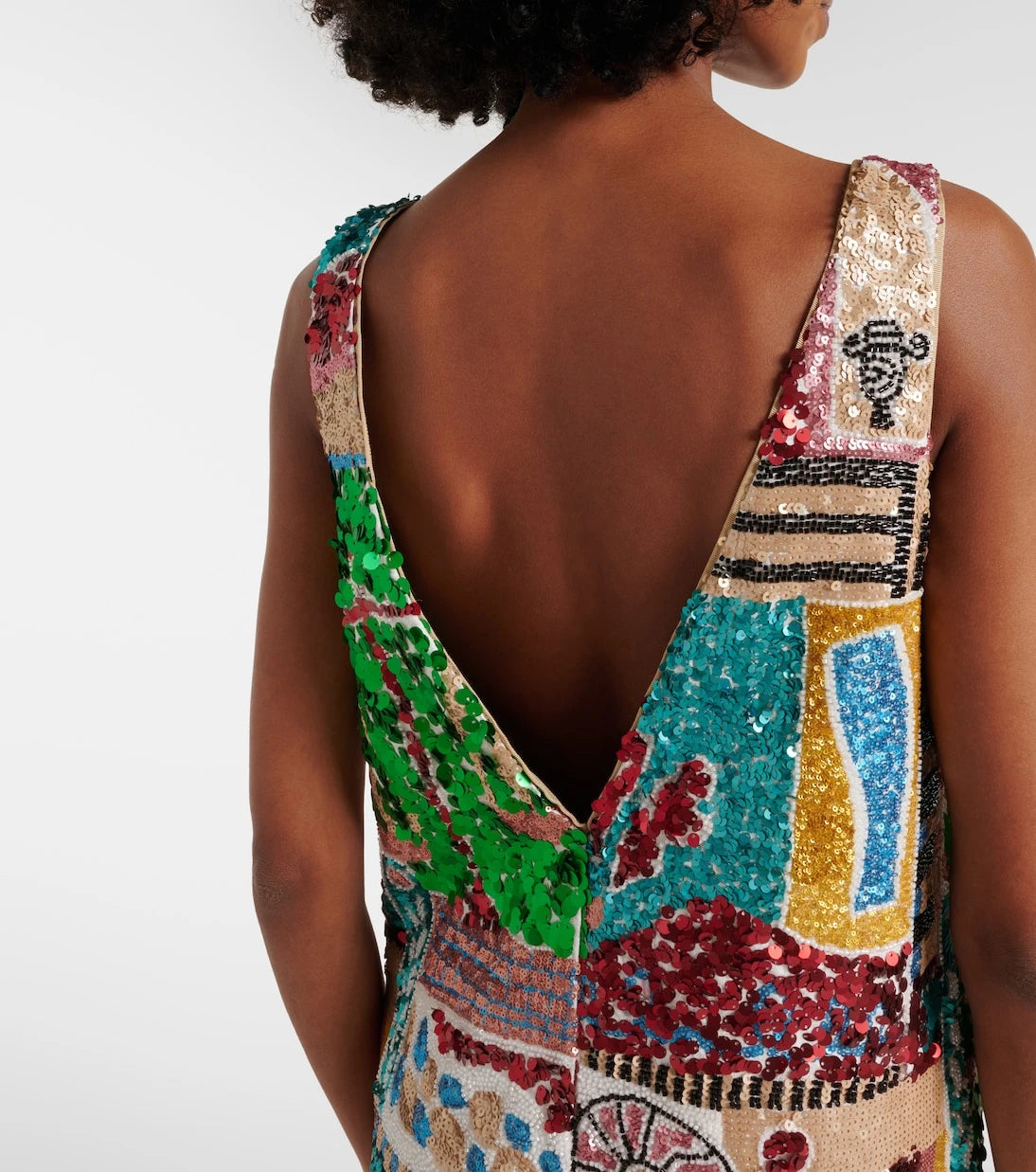 Alémais - x LRNCE Jazz sequined linen minidress