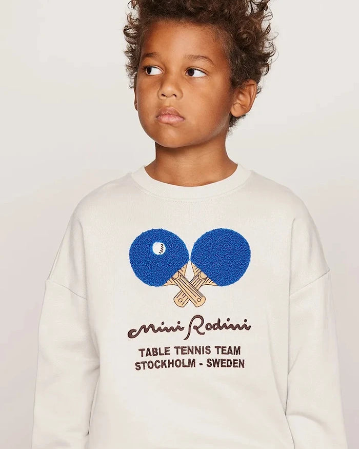 Mini Rodini pamuk çocuk sweatshirt Table tennis