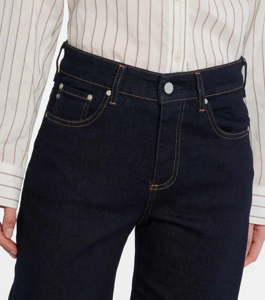 AG Jeans - Saige cropped wide-leg jeans