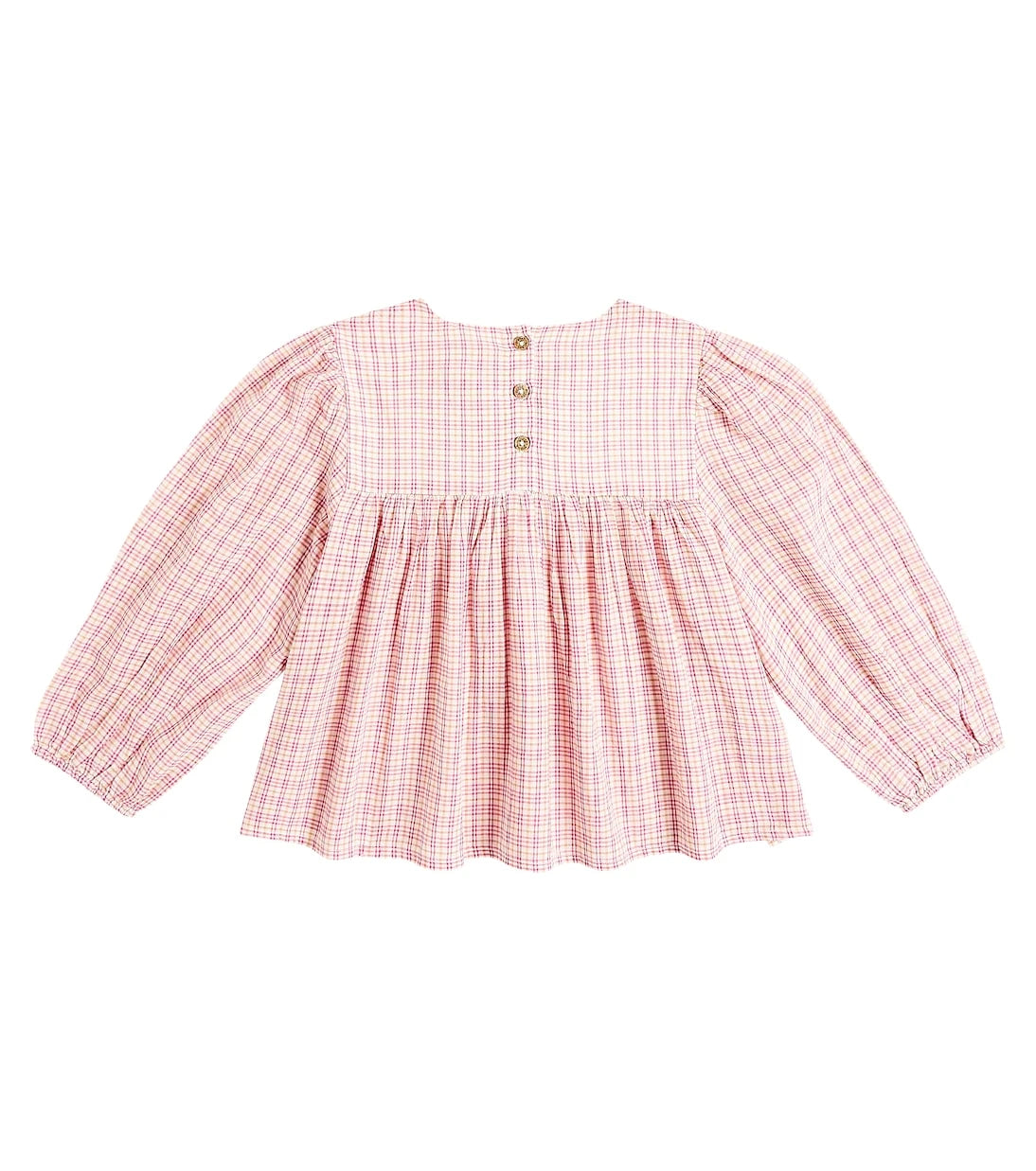 Louise Misha - Vally checked cotton blouse