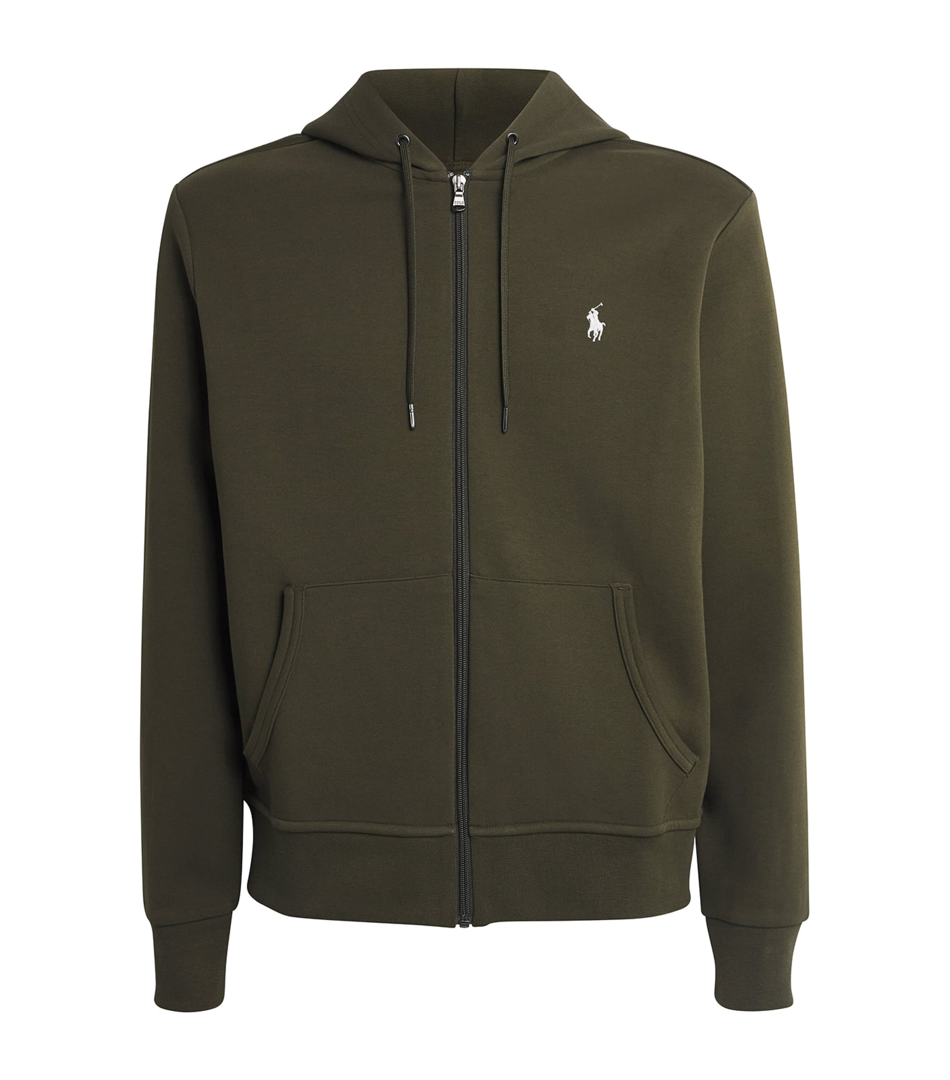 Polo Ralph Lauren Green Tech Knit Zip-Up Hoodie