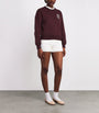 Claudie Pierlot Red Cotton-Blend Logo Sweatshirt